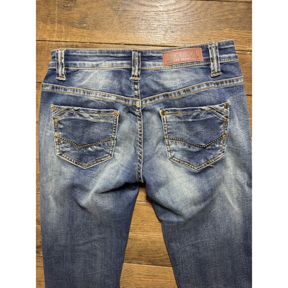 Rock & Roll Cowgirl Jeans Riding 26x34 Mid-Wash GUC Classic Boho Western - Picture 2 of 6